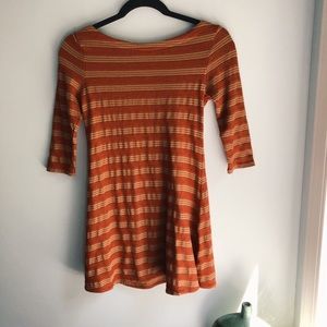 Urban Outfitters Fall Burnt Orange Dress